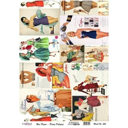 Model 424 Cadence Rice Decoupage Paper 30x42cm.
