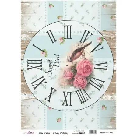 Model 428 Cadence Rice Decoupage Paper 30x42cm.