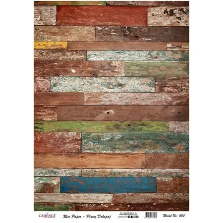 Model 434 Cadence Rice Decoupage Paper 30x42cm.