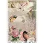 Model 460 Cadence Rice Decoupage Paper 30x42cm.