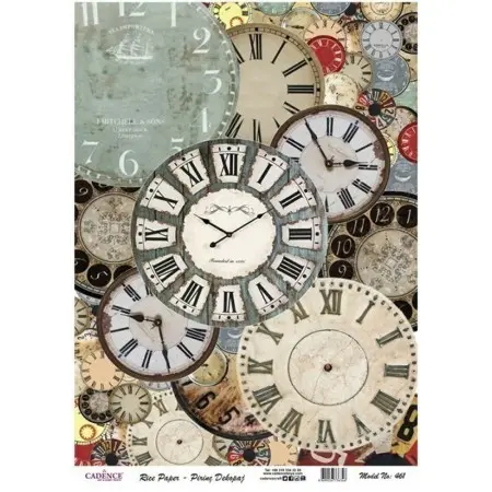Model 461 Cadence Rice Decoupage Paper 30x42cm.
