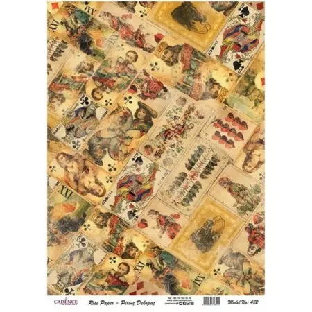 Model 482 Cadence Rice Decoupage Paper 30x42cm.