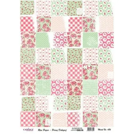 Model 486 Cadence Rice Decoupage Paper 30x42cm.