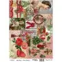 Model 506 Cadence Rice Decoupage Paper 30x42cm.