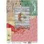 Model 507 Cadence Rice Decoupage Paper 30x42cm.