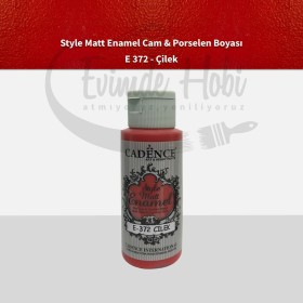 Cadence Enamel Mat Cam Porselen Boyası 372 Çilek 59ML