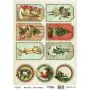 Model 510 Cadence Brass Decoupage Paper 30x42cm.