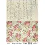 Model 518 Cadence Rice Decoupage Paper 30x42cm.