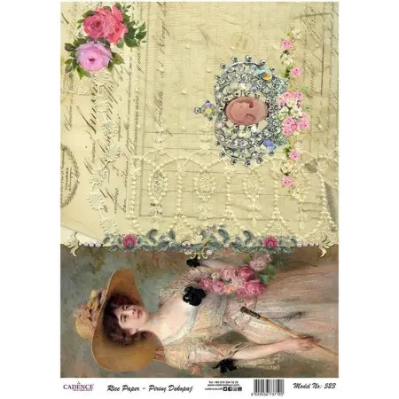 Model 523 Cadence Pirinç Dekopaj Kağıdı 30x42cm.