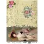 Model 523 Cadence Rice Decoupage Paper 30x42cm.