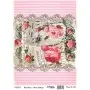 Model 525 Cadence Rice Decoupage Paper 30x42cm.