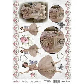 Model 526 Cadence Pirinç Dekopaj Kağıdı 30x42cm.