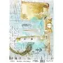 Model 542 Cadence Rice Decoupage Paper 30x42cm.