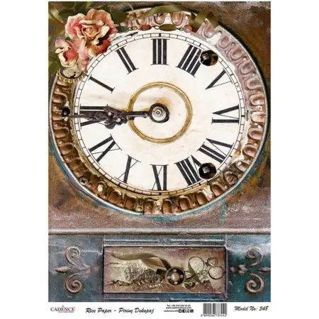 Model 548 Cadence Rice Decoupage Paper 30x42cm.