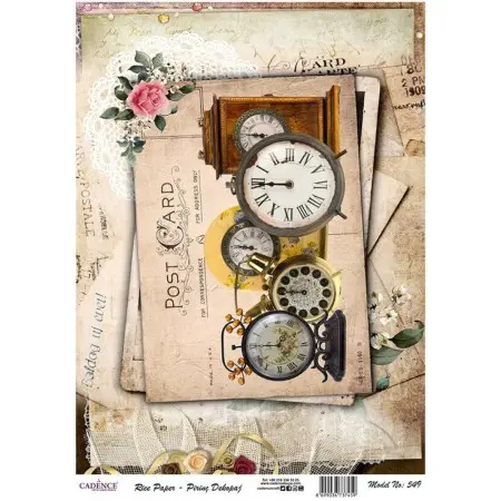 Model 549 Cadence Rice Decoupage Paper 30x42cm.