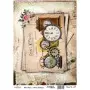 Model 549 Cadence Rice Decoupage Paper 30x42cm.