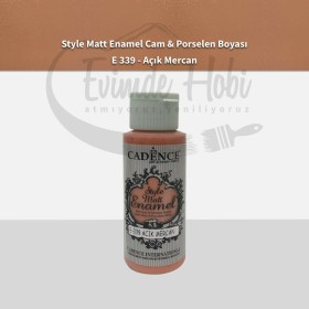 Cadence Enamel Mat Cam Porselen Boyası 339 Açık Mercan 59ML