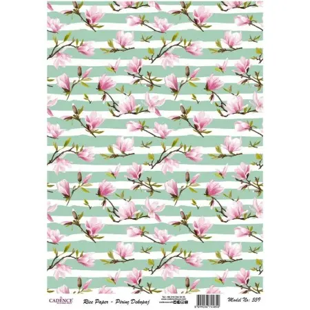 Model 559 Cadence Rice Decoupage Paper 30x42cm.