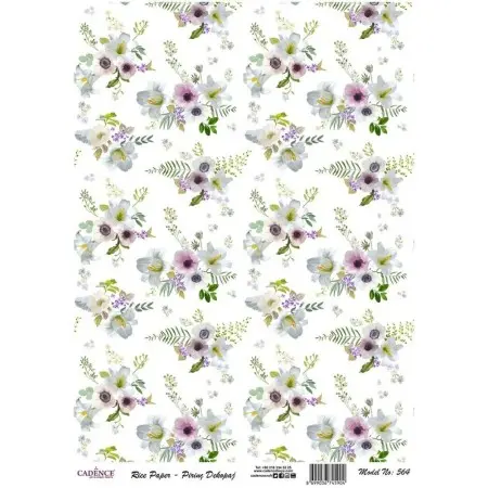 Model 564 Cadence Rice Decoupage Paper 30x42cm.