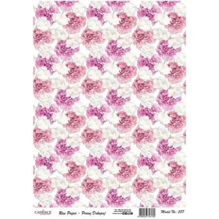 Model 587 Cadence Rice Decoupage Paper 30x42cm.