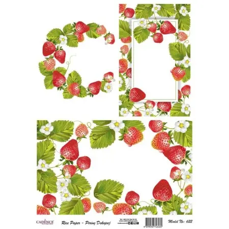 Model 622 Cadence Rice Decoupage Paper 30x42cm.