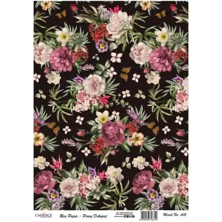 Model 605 Cadence Rice Decoupage Paper 30x42cm.