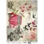 Model 637 Cadence Rice Decoupage Paper 30x42cm.