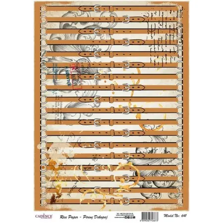 Model 641 Cadence Pirinç Dekopaj Kağıdı 30x42cm.