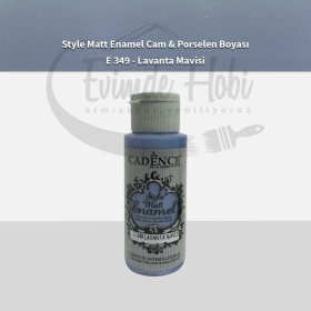 Cadence Enamel Mat Cam Porselen Boyası 349 Lavanta Mavi 59ML