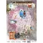 Model 652 Cadence Rice Decoupage Paper 30x42cm.