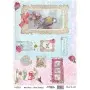 Model 653 Cadence Rice Decoupage Paper 30x42cm.