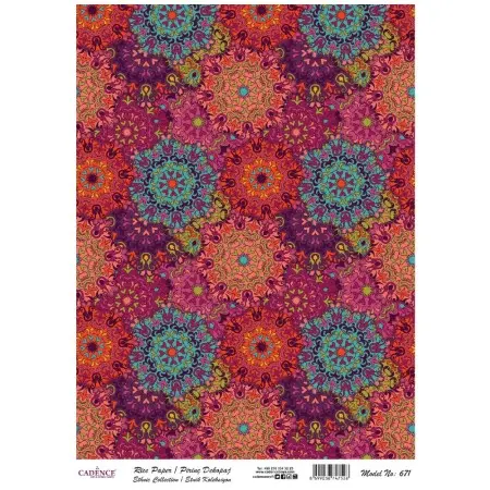 Model 671 Traditional Series Cadence Rice Decoupage Paper 30x42cm.