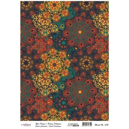 Model 673 Traditional Series Cadence Rice Decoupage Paper 30x42cm.