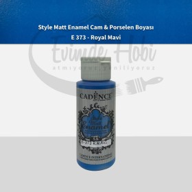 Cadence Enamel Mat Cam Porselen Boyası 373 Royal Mavi 59ML