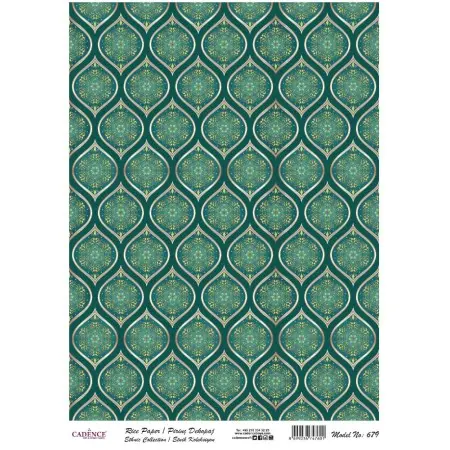 Model 679 Traditional Series Cadence Rice Decoupage Paper 30x42cm.