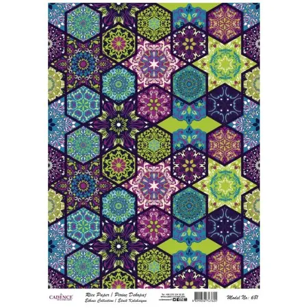 Model 681 Geleneksel Serisi Cadence Pirinç Dekopaj Kağıdı 30x42cm.