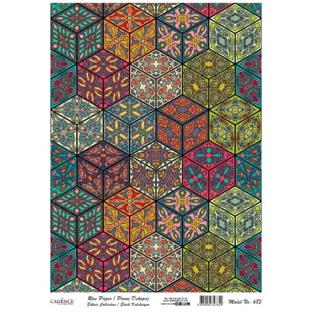 Model 683 Geleneksel Serisi Cadence Pirinç Dekopaj Kağıdı 30x42cm.