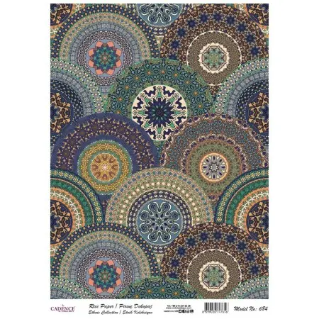 Model 684 Geleneksel Serisi Cadence Pirinç Dekopaj Kağıdı 30x42cm.