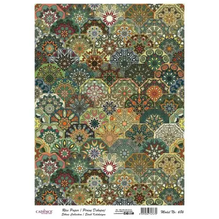 Model 686 Traditional Series Cadence Rice Decoupage Paper 30x42cm.