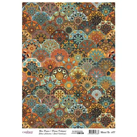 Model 687 Traditional Series Cadence Rice Decoupage Paper 30x42cm.