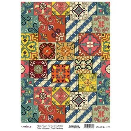 Model 689 Geleneksel Serisi Cadence Pirinç Dekopaj Kağıdı 30x42cm.