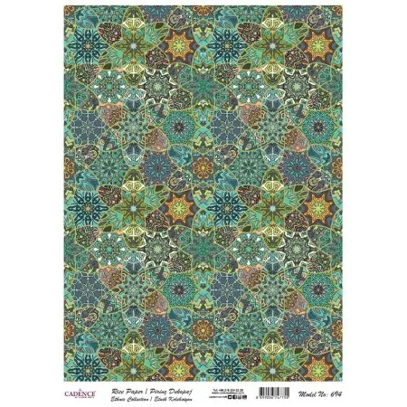 Model 694 Traditional Series Cadence Rice Decoupage Paper 30x42cm.