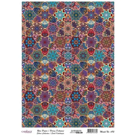 Model 695 Geleneksel Serisi Cadence Pirinç Dekopaj Kağıdı 30x42cm.