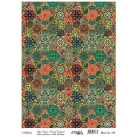 Model 696 Geleneksel Serisi Cadence Pirinç Dekopaj Kağıdı 30x42cm.