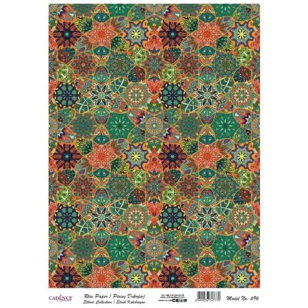 Model 696 Geleneksel Serisi Cadence Pirinç Dekopaj Kağıdı 30x42cm.