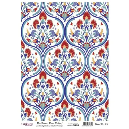 Model 701 Geleneksel Serisi Cadence Pirinç Dekopaj Kağıdı 30x42cm.