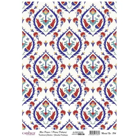 Model 704 Traditional Series Cadence Rice Decoupage Paper 30x42cm.