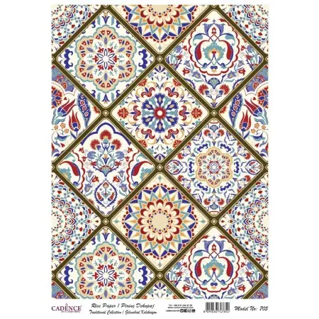 Model 705 Geleneksel Serisi Cadence Pirinç Dekopaj Kağıdı 30x42cm.