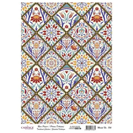 Model 706 Geleneksel Serisi Cadence Pirinç Dekopaj Kağıdı 30x42cm.