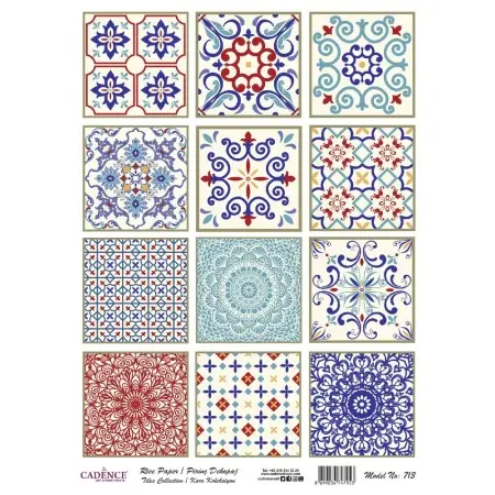 Model 713 Karo Serisi Cadence Pirinç Dekopaj Kağıdı 30x42cm.